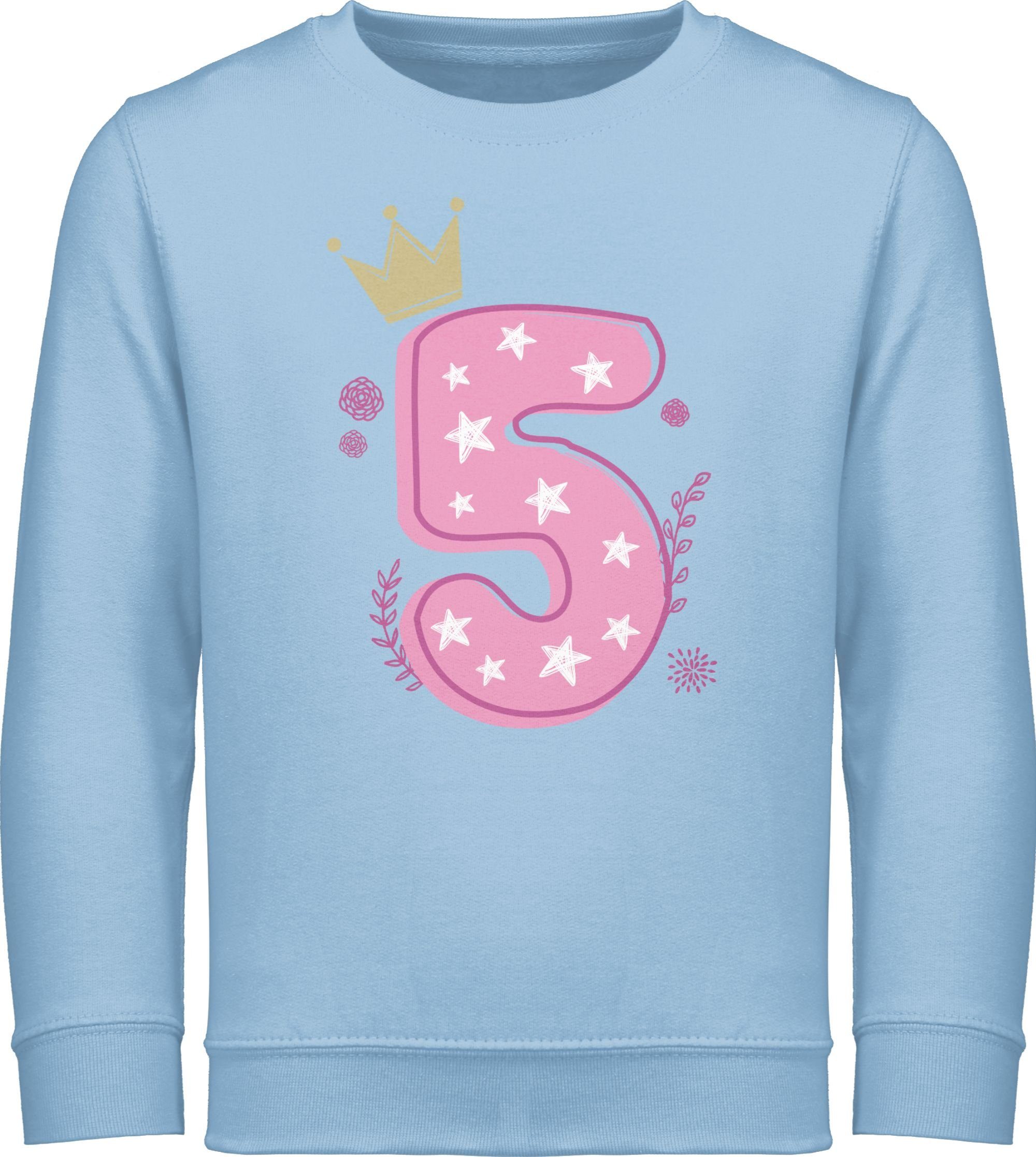 Kinder Sweatshirt | 5. Geburtstag Motiv | Level 5 Freigeschaltet | 80% Baumwolle